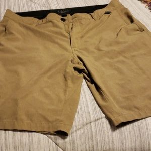 Mens US 34 Waist khaki colored shorts